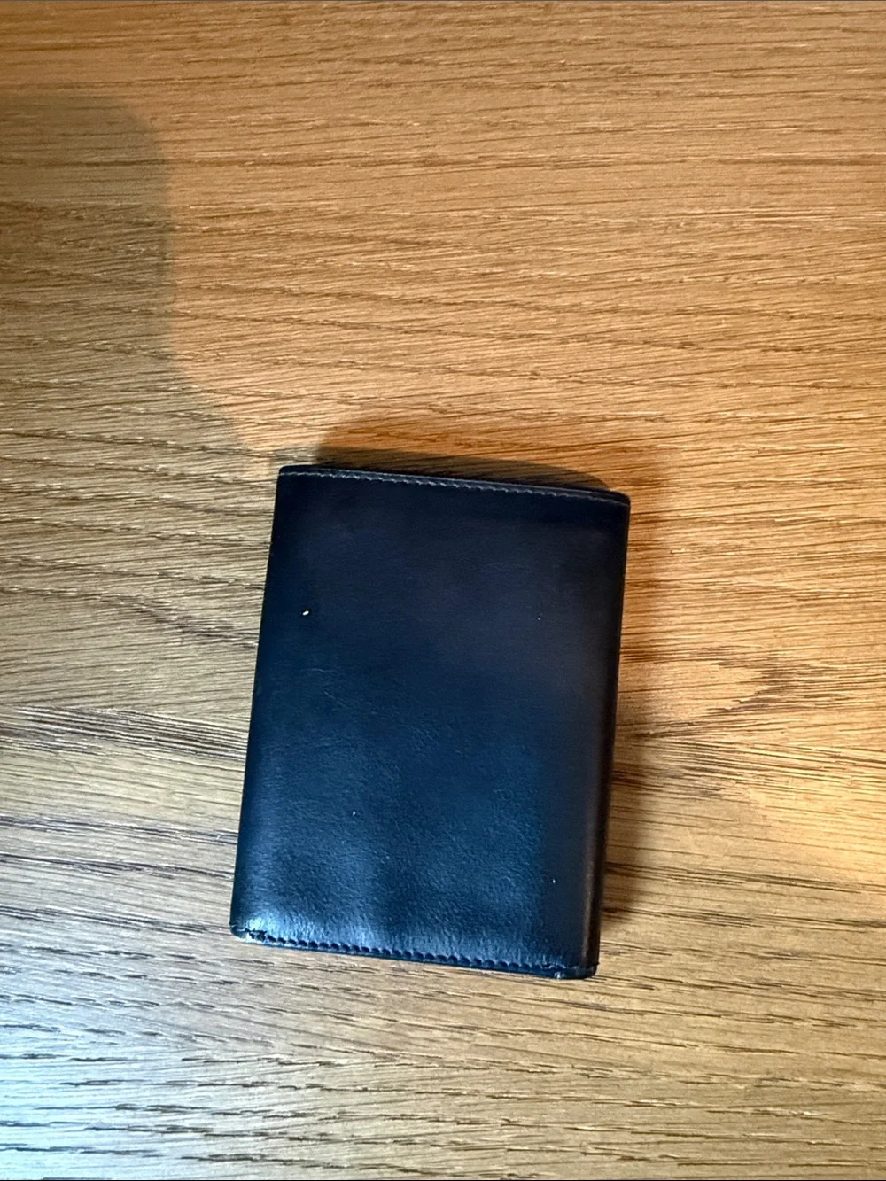 Bosca Black Leather Trifold Card & Key Holder